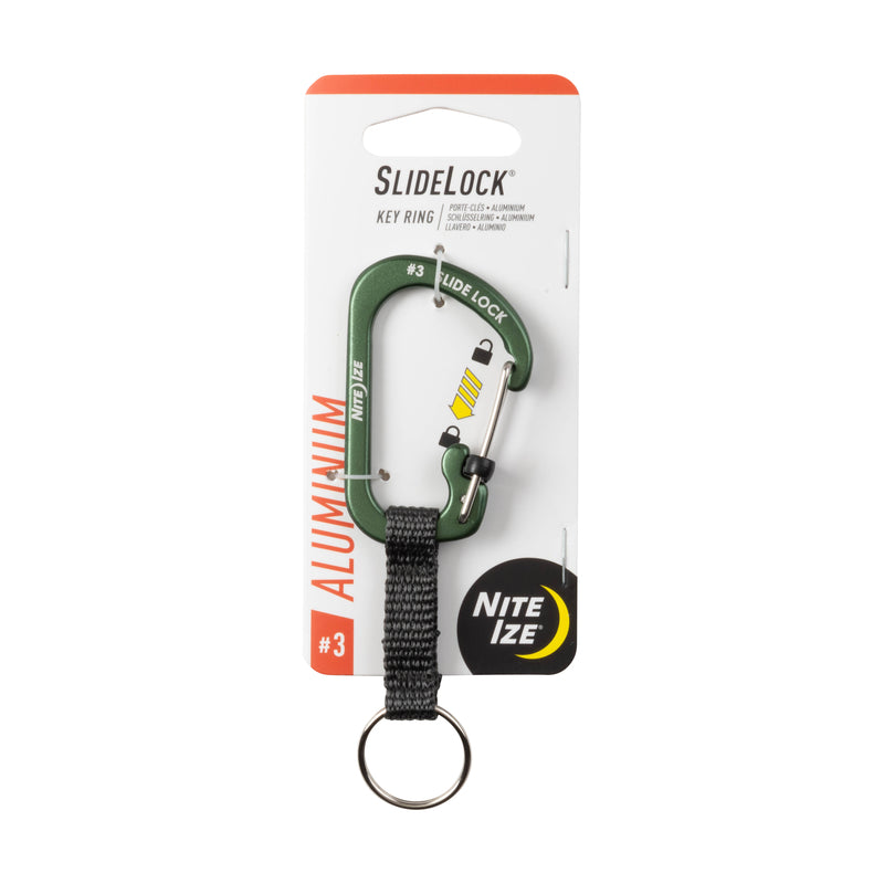 CARABINER KEY RING OLIVE Supply