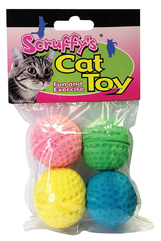 CAT TOY SPONGE BALLS 4PK Online Sale