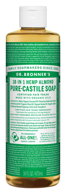 CASTILE SOAP ALMND 16OZ Online Sale