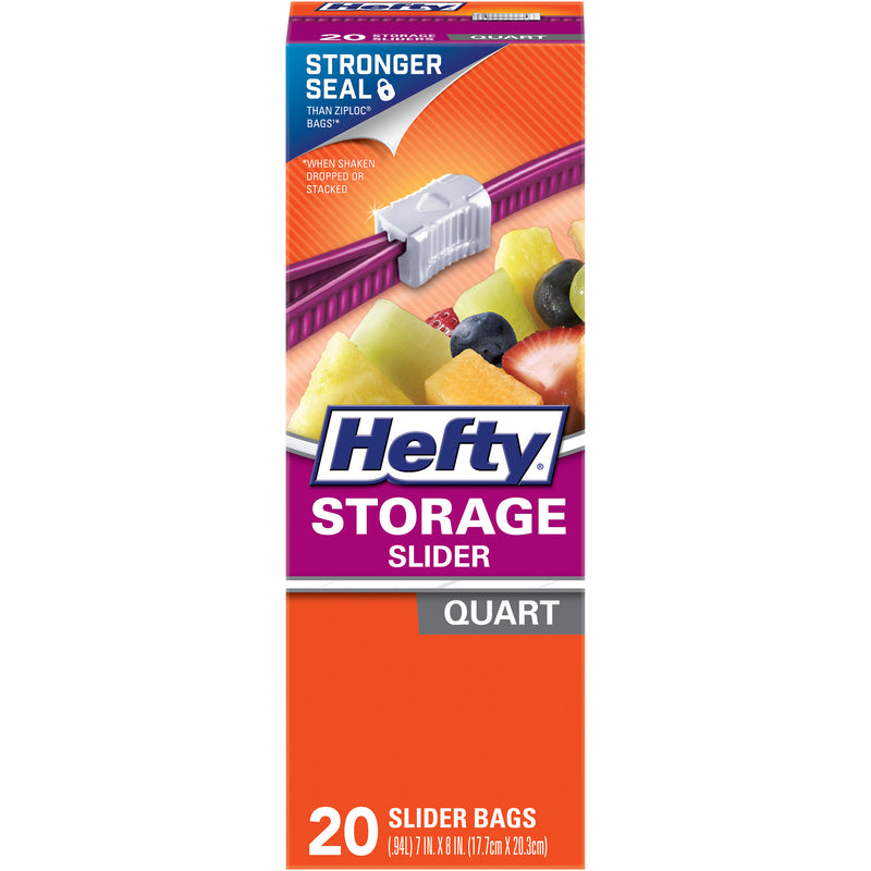 HEFTY SLIDR QUART 20CT Discount