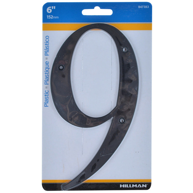 6″ BLK #9 NAILON 1PC Supply