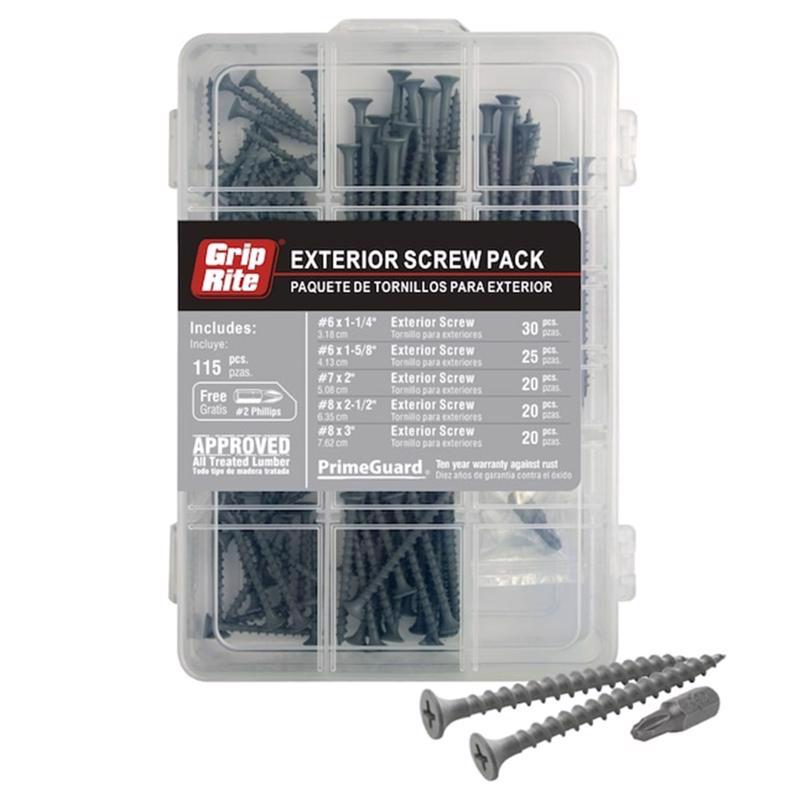 EXTERIOR SCREW STL 115PC on Sale