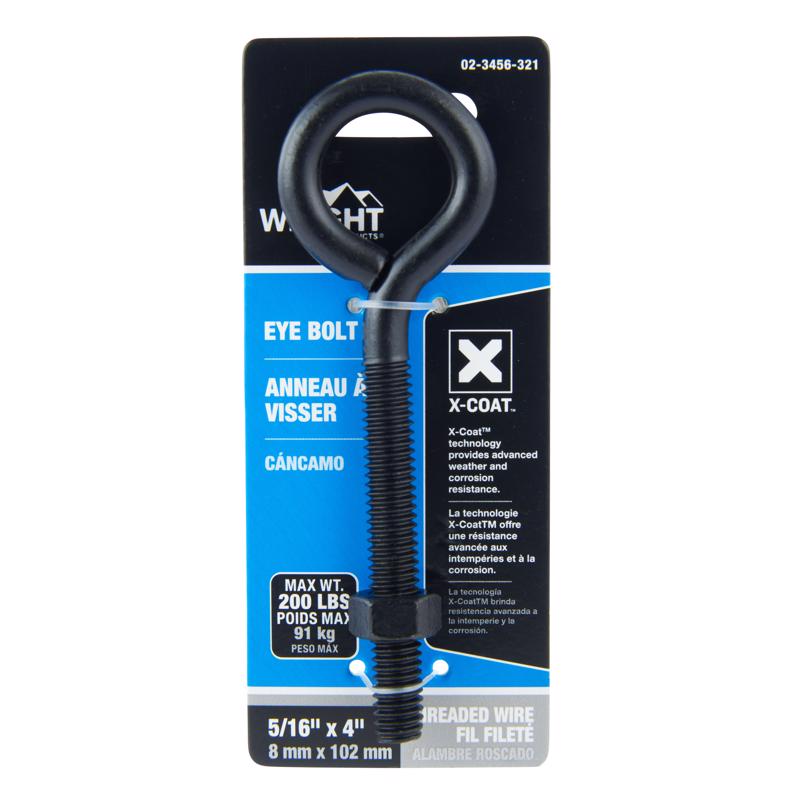 EYEBOLT STL BLK 4X5/16″ Hot on Sale
