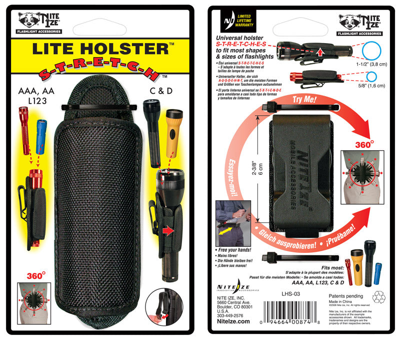 HOLSTER FLASHLIGHT UNIV on Sale