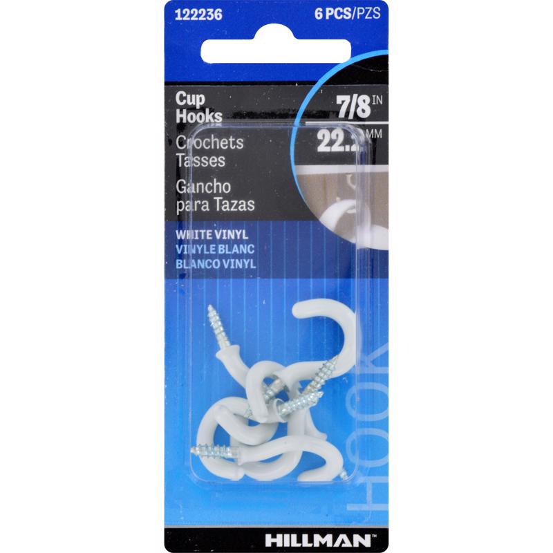 HOOK CUP 7/8″P WHT CD6 Discount