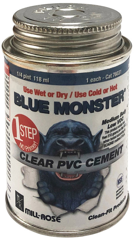 CLEAR PVC CEMENT 1/4PT Hot on Sale
