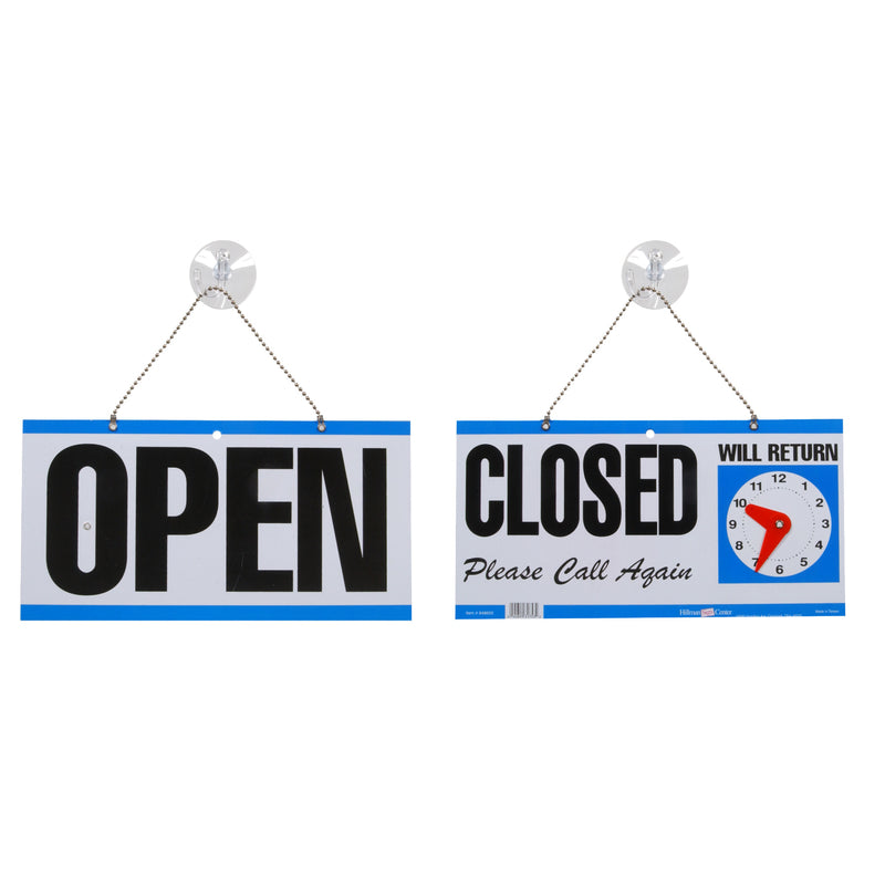 CLOCK SIGN OPN/CLS 6X12″ on Sale