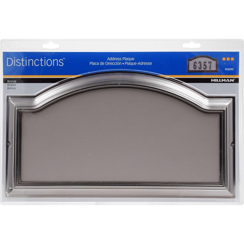 ADDRESS PLATE DSNCT BRZ Discount