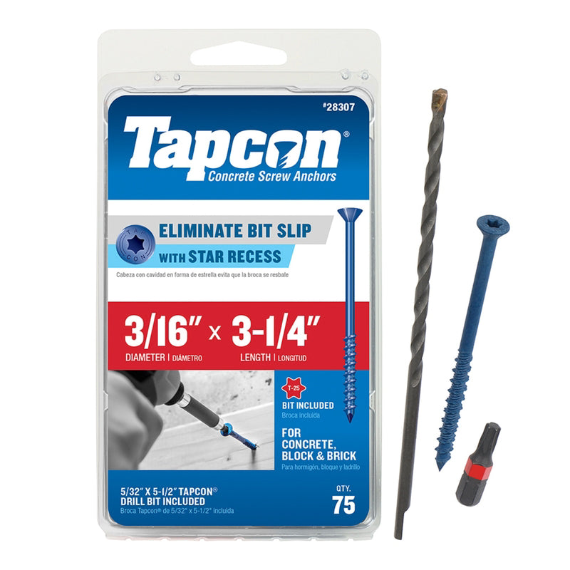 CN SCRW 3/16X3-1/4″ 75PK Supply