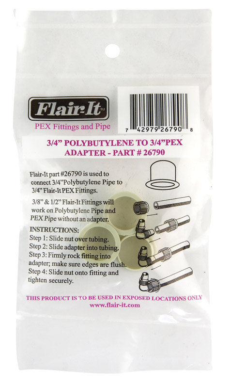 ADPTR POLYBUT 3/PK 3/4PX Supply