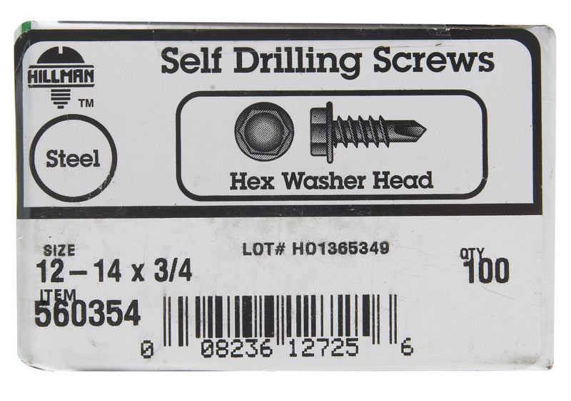 HWH DRL SCR 12-14X3/4 Supply
