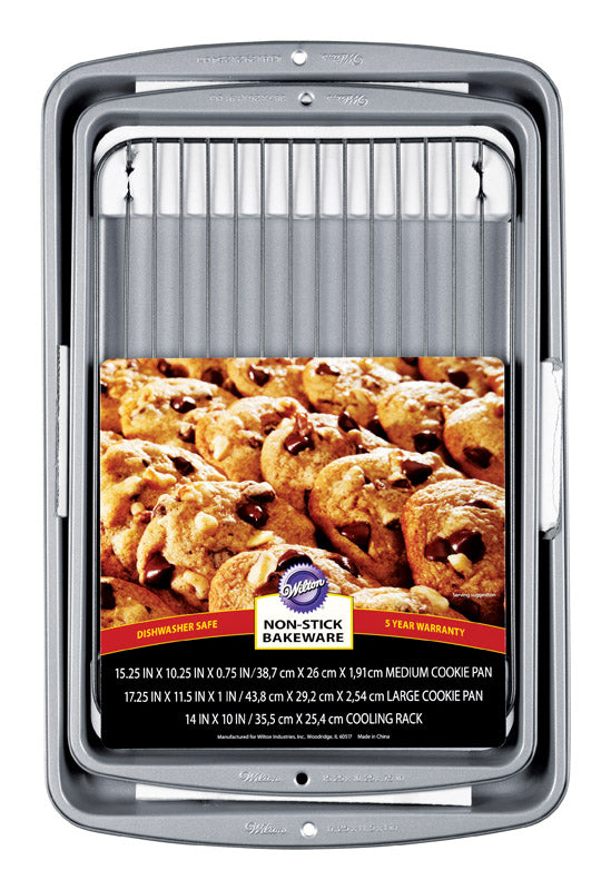 COOKIE PANS/RACK 3PK Online now