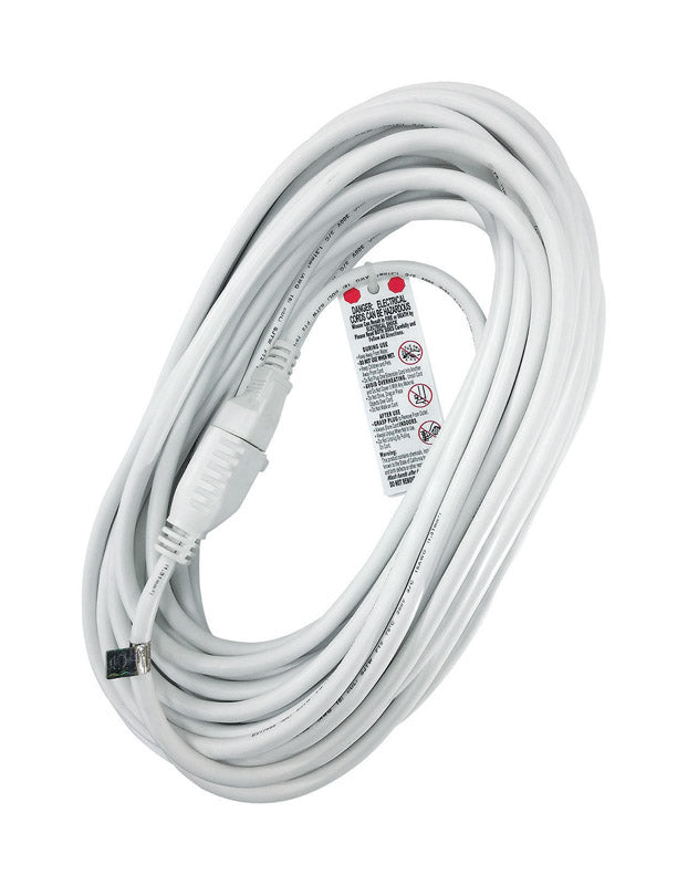 CORD EXT 16/3 WHT 50′ Supply