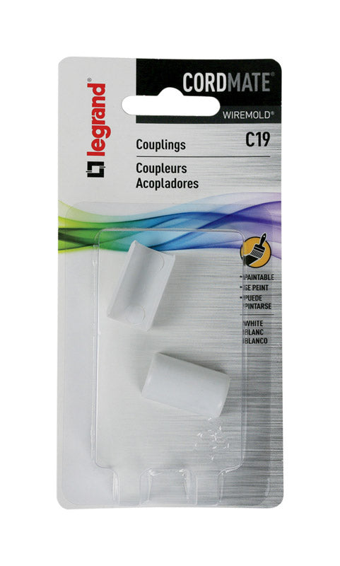 CORD COUPLING COVER WHT Hot on Sale