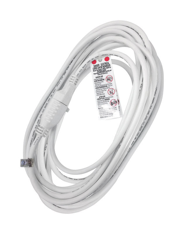 CORD EXT 16/3 25′ WHT Fashion