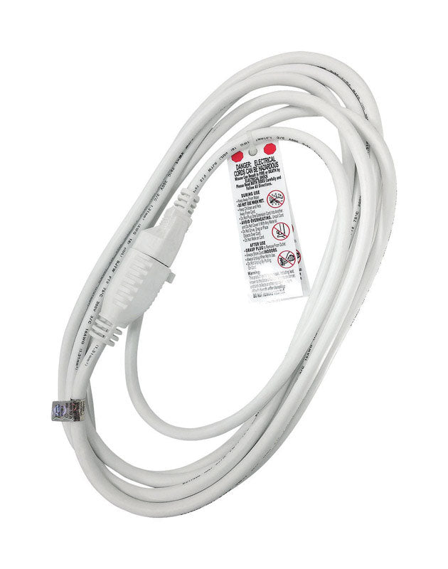 CORD EXT 16/3 15′ WHT Online now