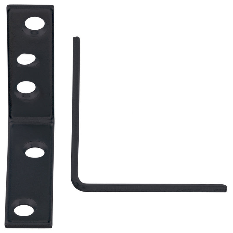 CORNER BRACE L 2″ BLK on Sale