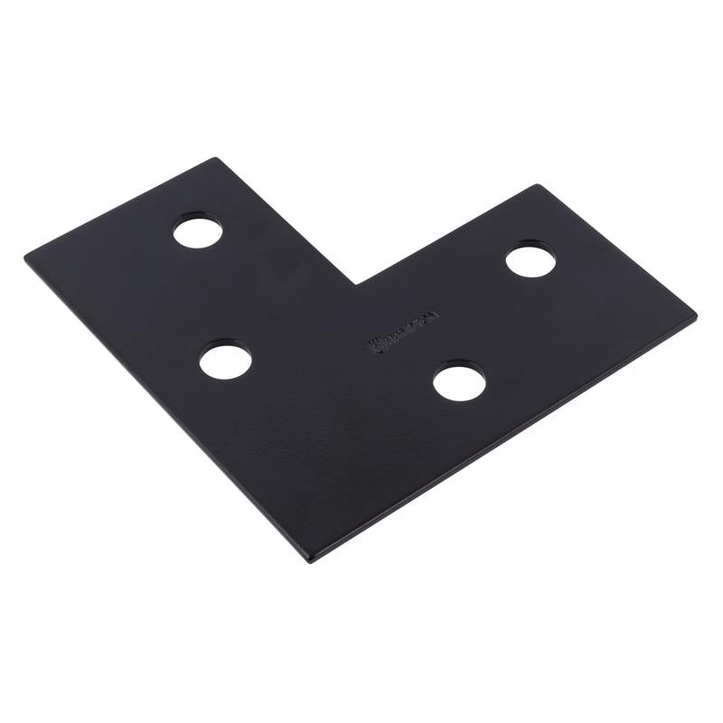 CORNER PLATE STL BLK 6″ Sale