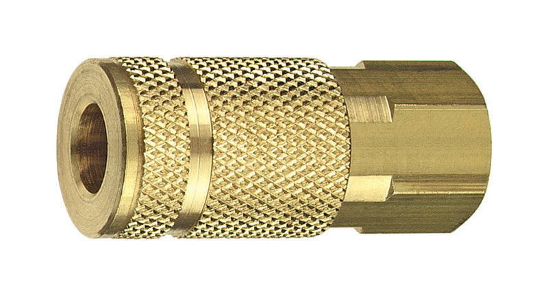COUPLER BRASS 1/4″ FNPT Fashion