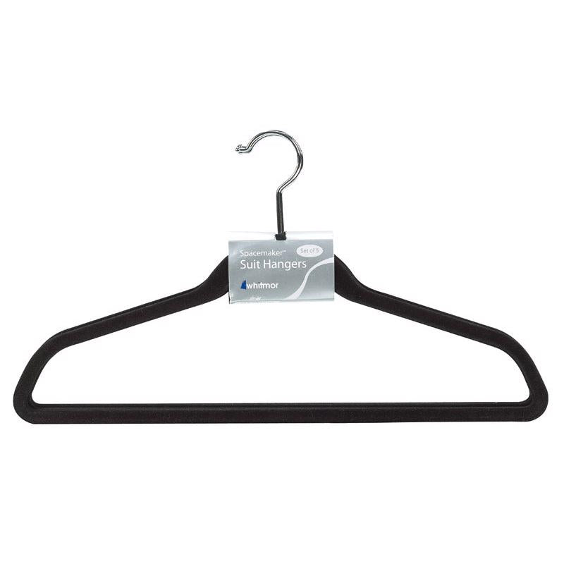 FLOCKED HANGER BLK PK5 Sale