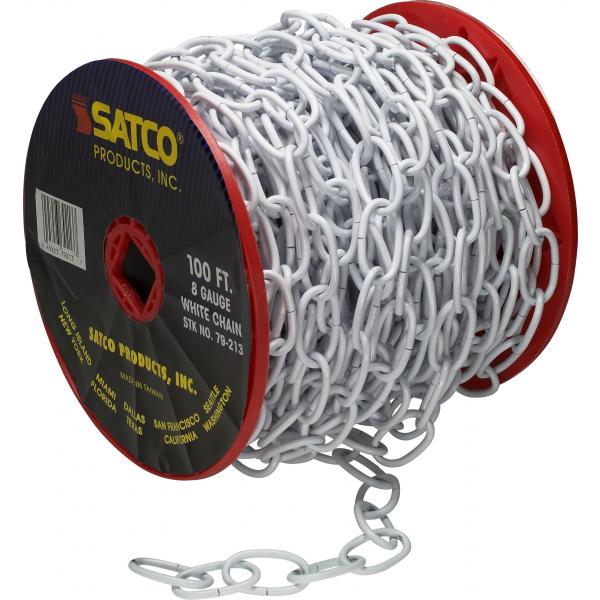 100′ REEL CHAIN WHITE 8 GAUGE Online now