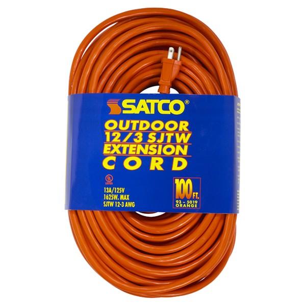 100 FT 12/3 SJTW ORANGE CORD Supply