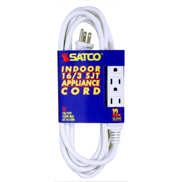 12 FT 16/3 SJT WHITE 3 WIRE GR Online now
