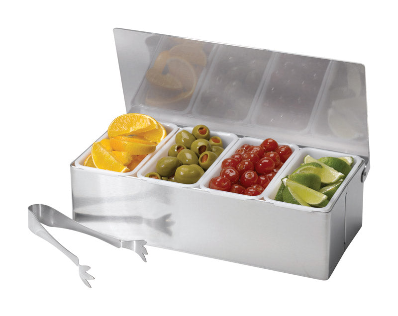 BAR CADDY W/TONGS 4COMP Supply