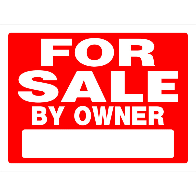 FOR SALE SIGN RED 18X24″ Supply