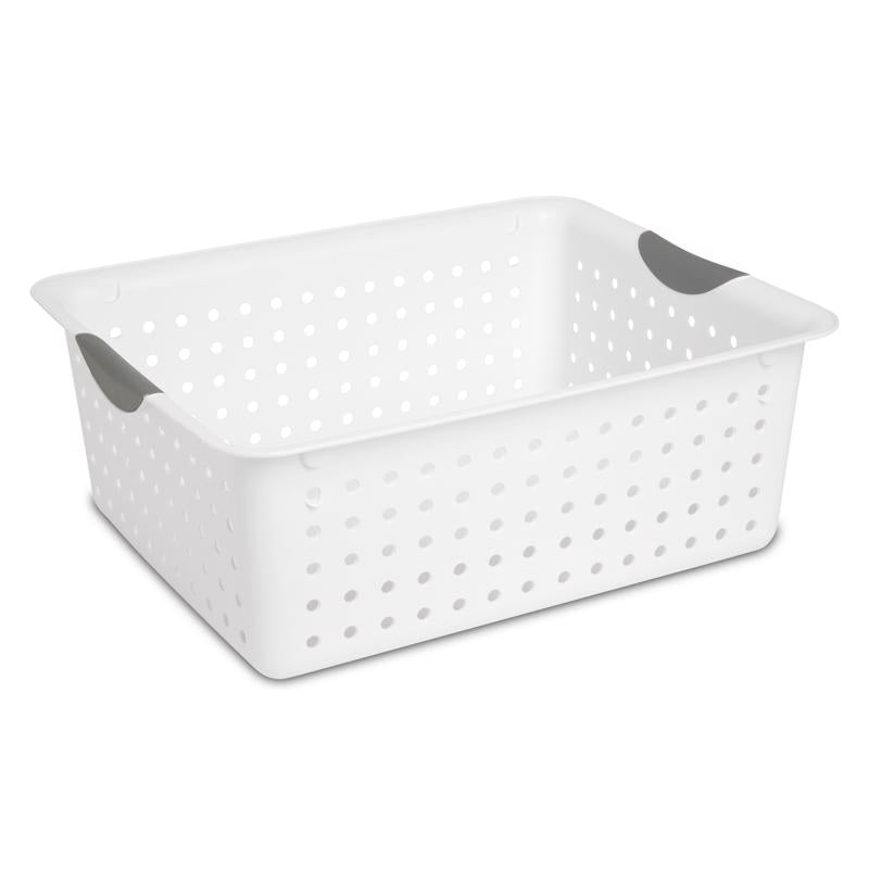 BASKET 12.9X12.9X6″ WHT Hot on Sale