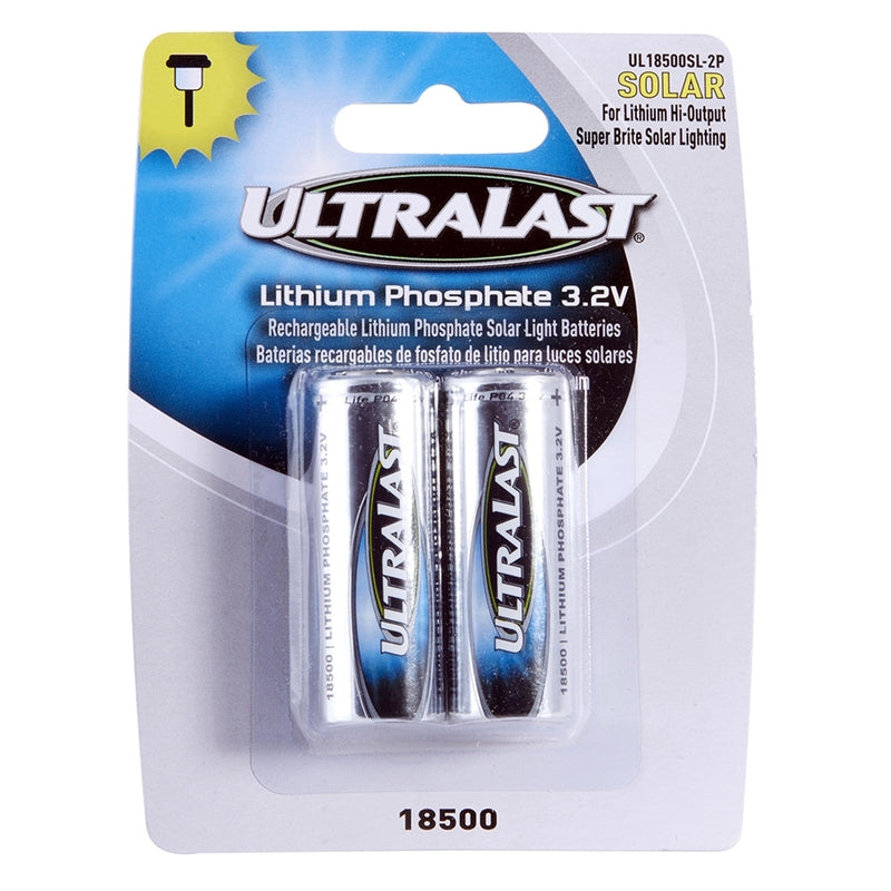 BATTERY SOLAR 18500 2PK Sale