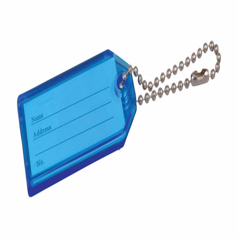 KEY ID TAG W/CHAIN PLSTC Online now
