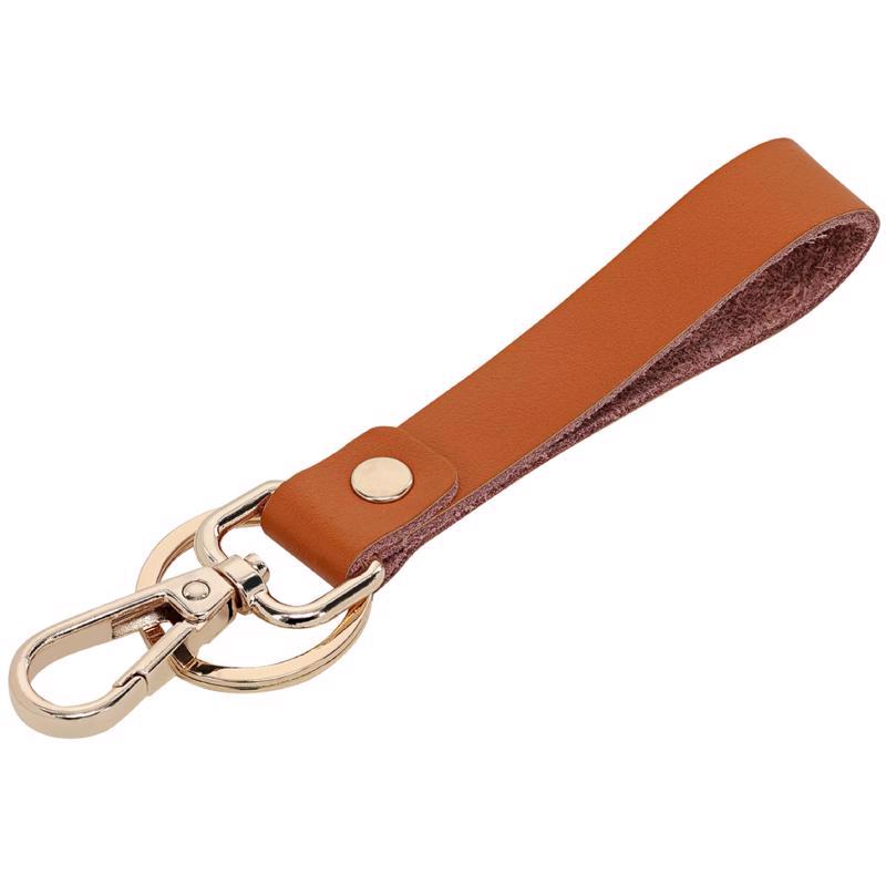 KEY STRAP LEATHER BRWN Fashion