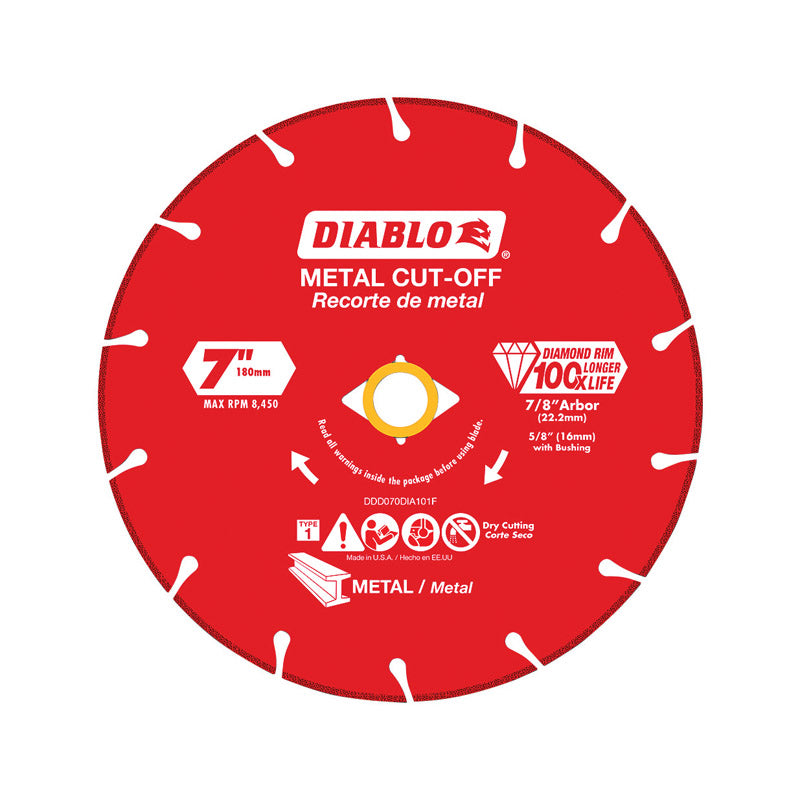 DIAMOND MTL CUTOFF WL 7″ Online Sale