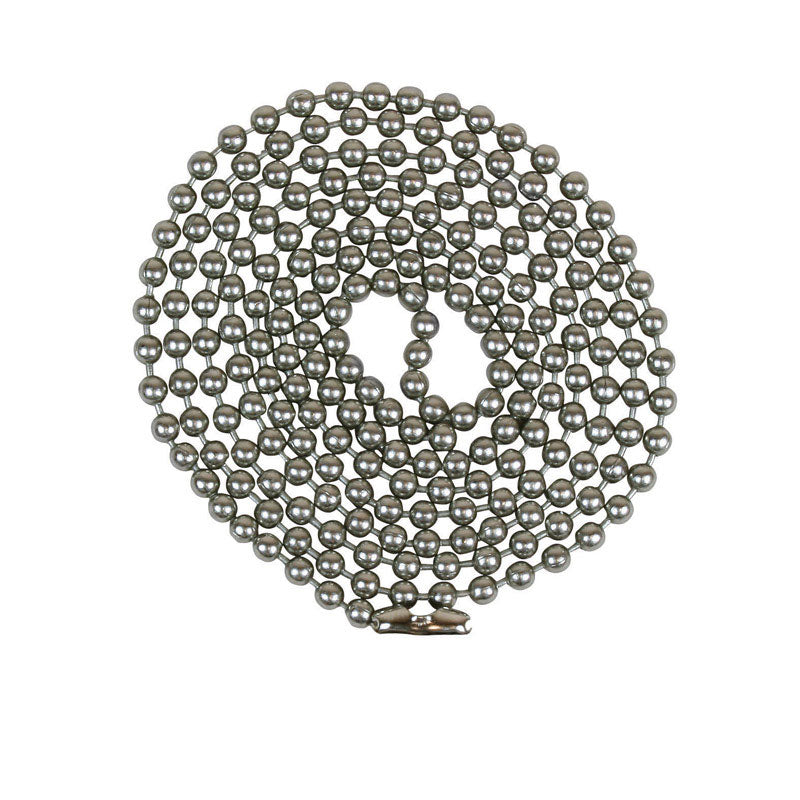 BEADED CHAIN #6 PEWTER on Sale