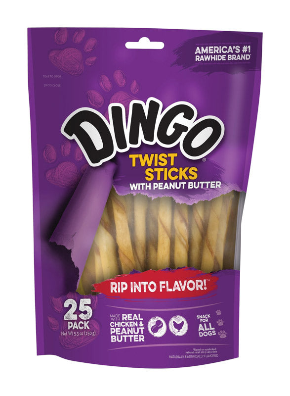 DINGO TWIST STICKS 25PK Hot on Sale