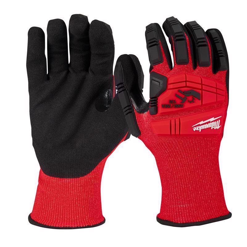 DIPPED GLOVES BLK/RD L Online Sale