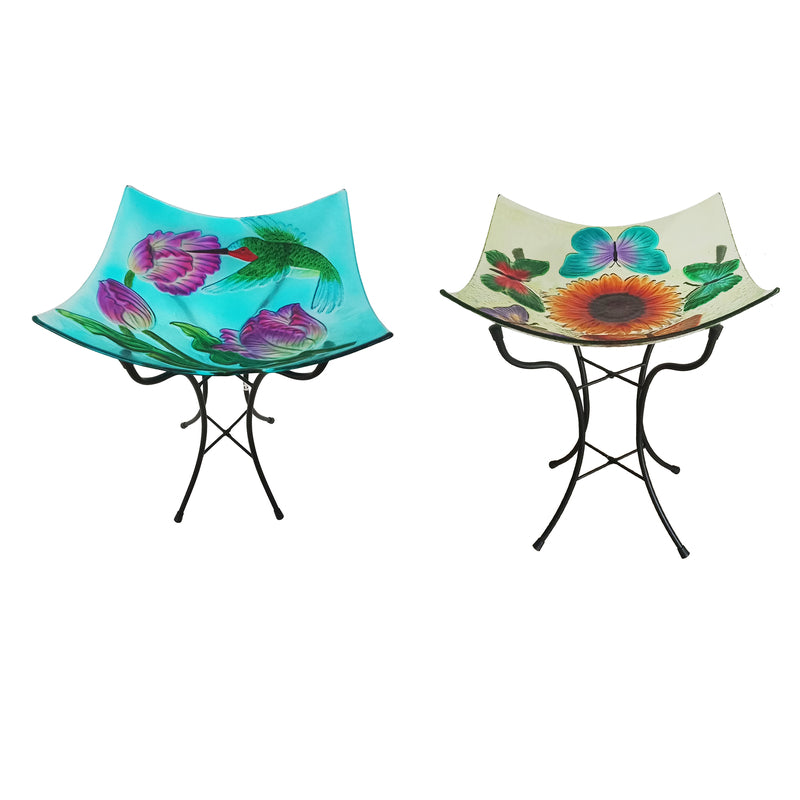 BIRD BATH+STND SQR Online Hot Sale