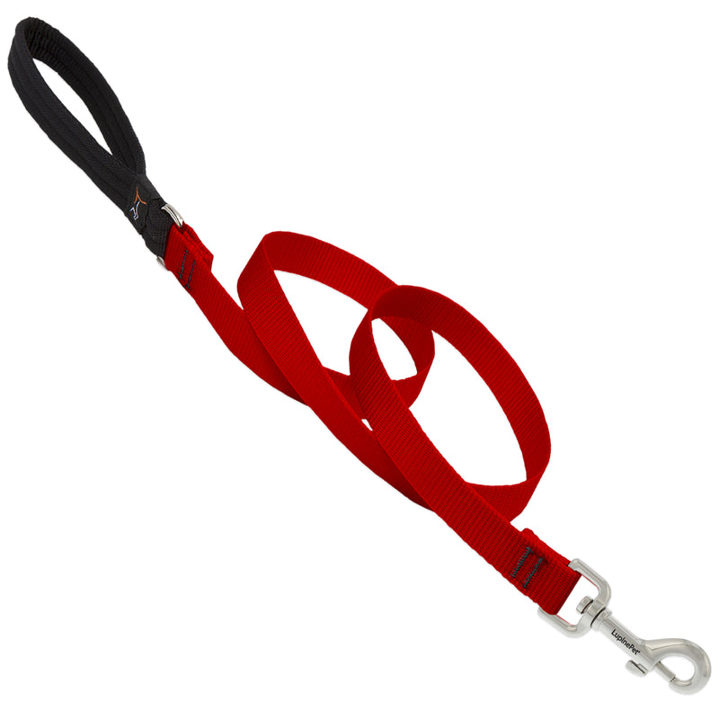 DOG LEASH 6FT 3/4″ RED Online now