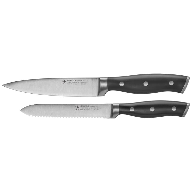 KNIFE SET UTLTY BLK/SLVR on Sale