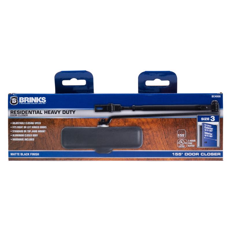 DOOR CLOSER STEEL MT BLK Online Hot Sale
