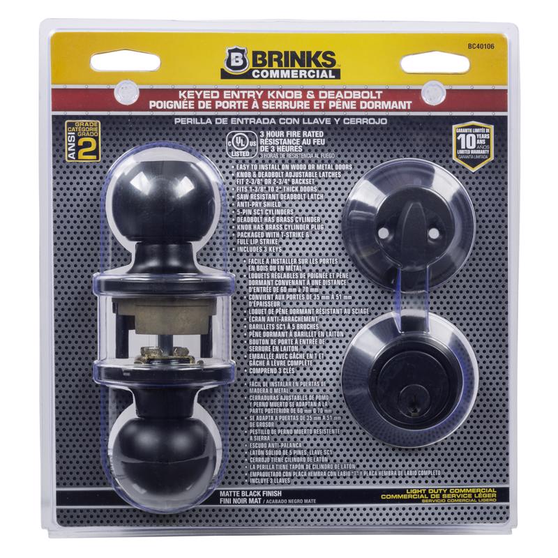KNOB & DEABOLT SET BK 2″ Online