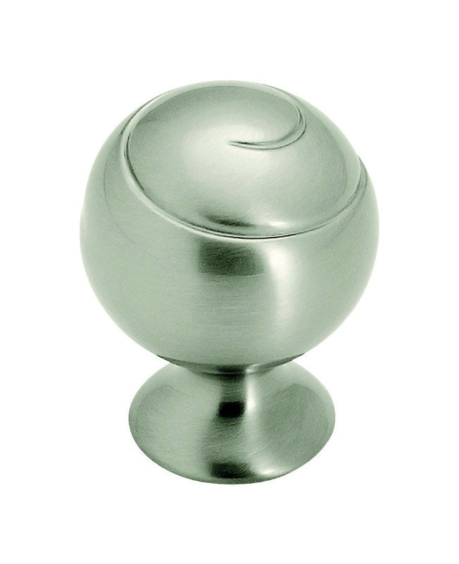 KNOB 1-1/8″RND SAT NICKL on Sale