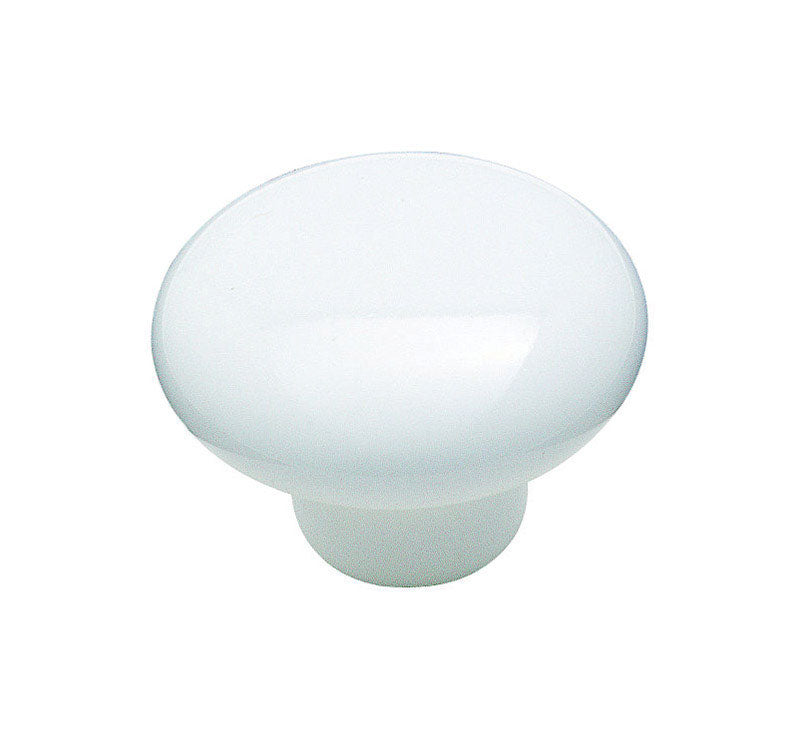 KNOB 1.5″RND WHITE Supply