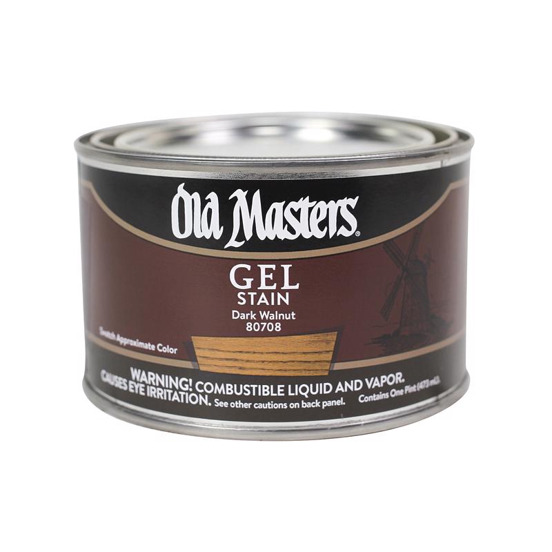 GEL STAIN DRK WALNUT 1PT Supply