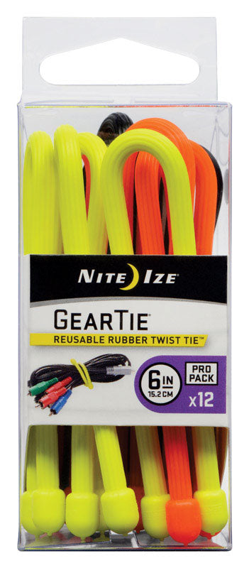 GEAR TIE PRO PK 6″ ASST Discount