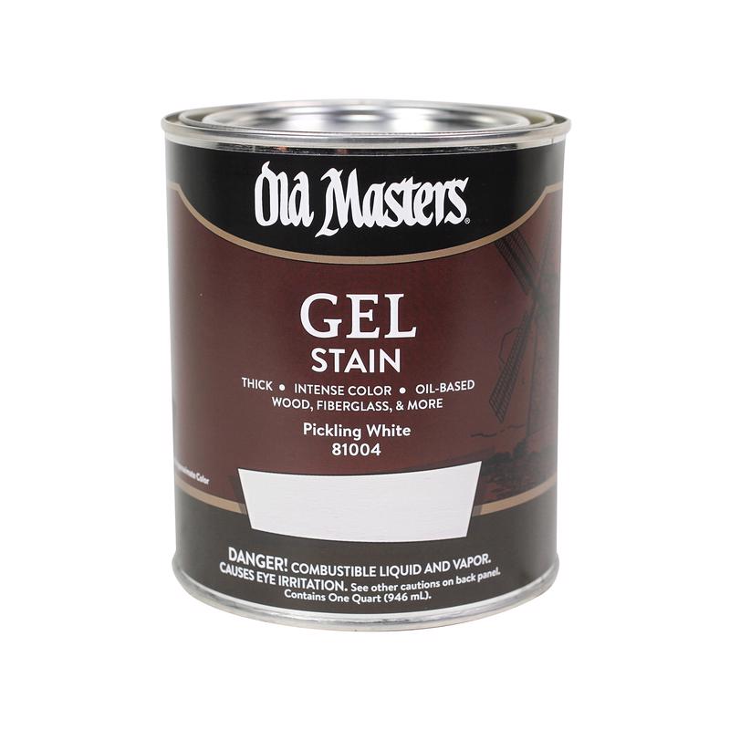 GEL STAIN PCKLNG WHT 1QT Sale