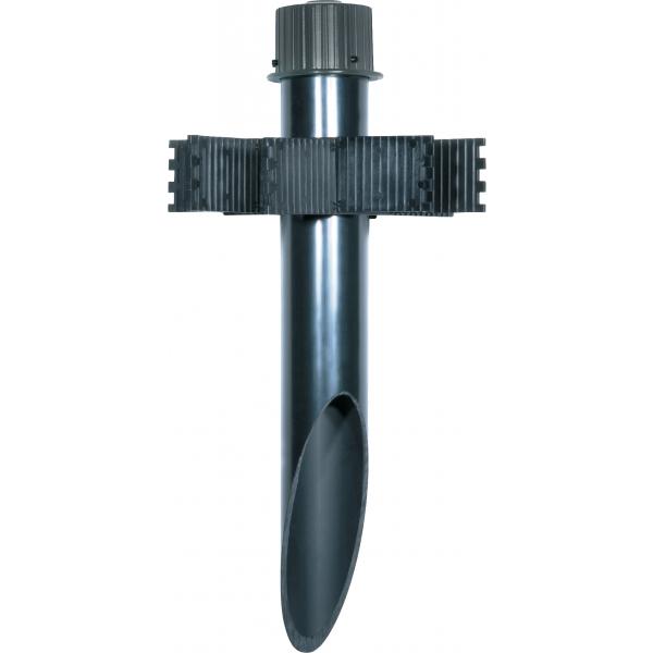 2″ PVC MOUNT POST W/BLACK CAP Fashion