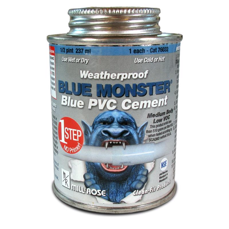 BLUE PVC CEMENT 1/2 PT Hot on Sale