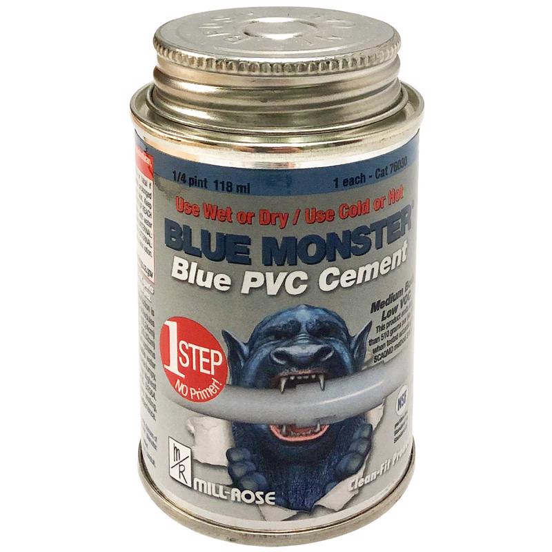 BLUE PVC CEMENT 1/4PT Online now